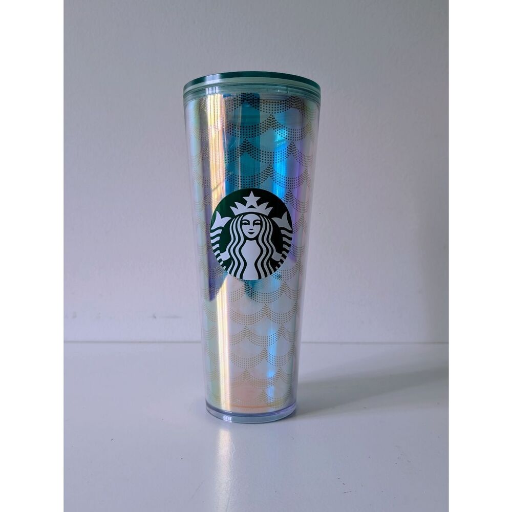 Starbucks Tall Tumbler Mermaid 24oz Iridescent Mirror Siren Scales